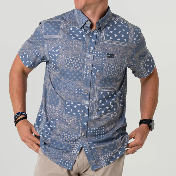 Burlebo Paisley Duck Performance Button Up