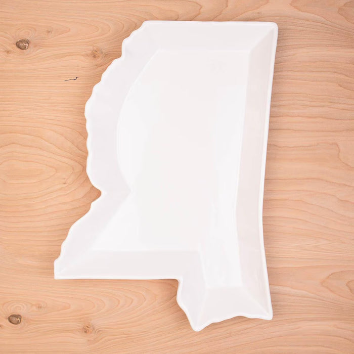 Mississippi Shaped Platter (16")