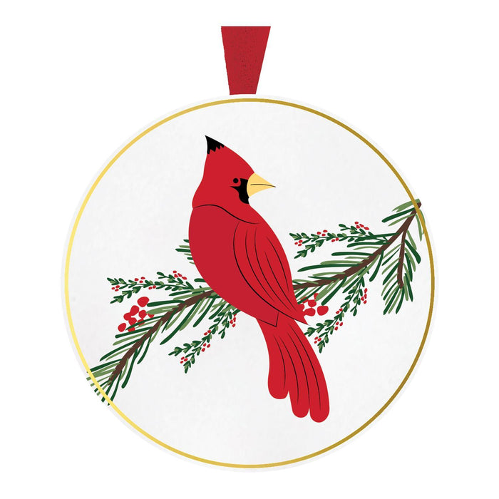 Cardinal on Branch Ornament