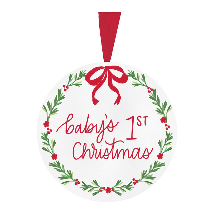 Baby's First Christmas Red Ornament