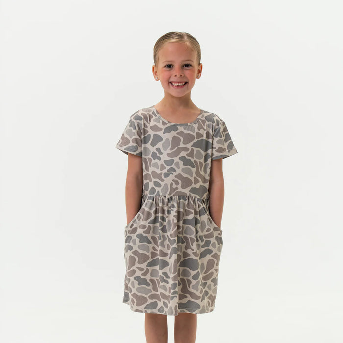 TODDLER/YOUTH Classic Deer Camo Moxie Dress by Burlebo