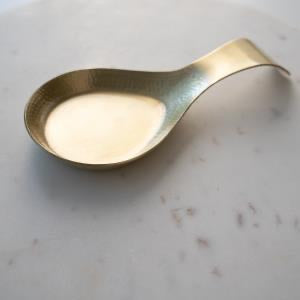Gold Hammered Spoon Rest
