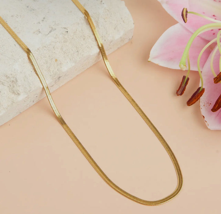 Waterproof Gold 18” Snake Chain Necklace