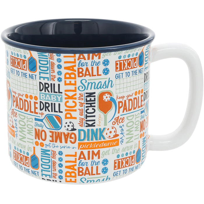 Pickleball Word Splash 18oz Mug