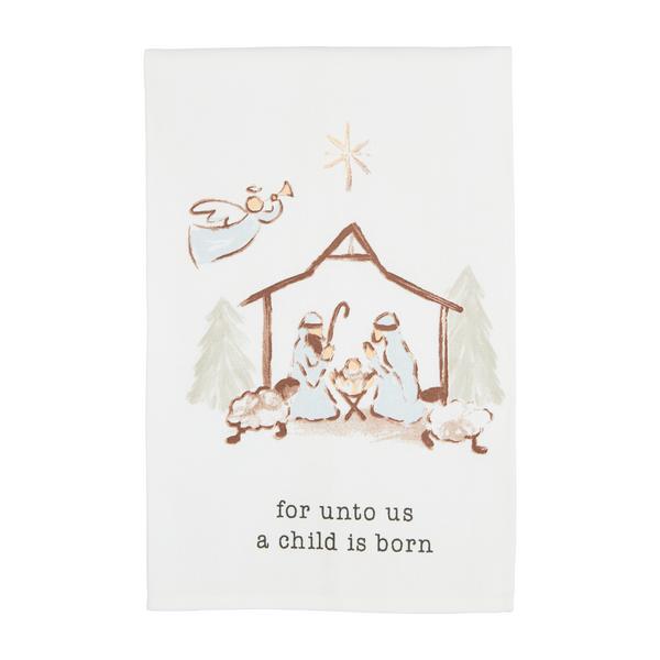 Cotton Nativity Christmas Hand Towels- 4 Styles!