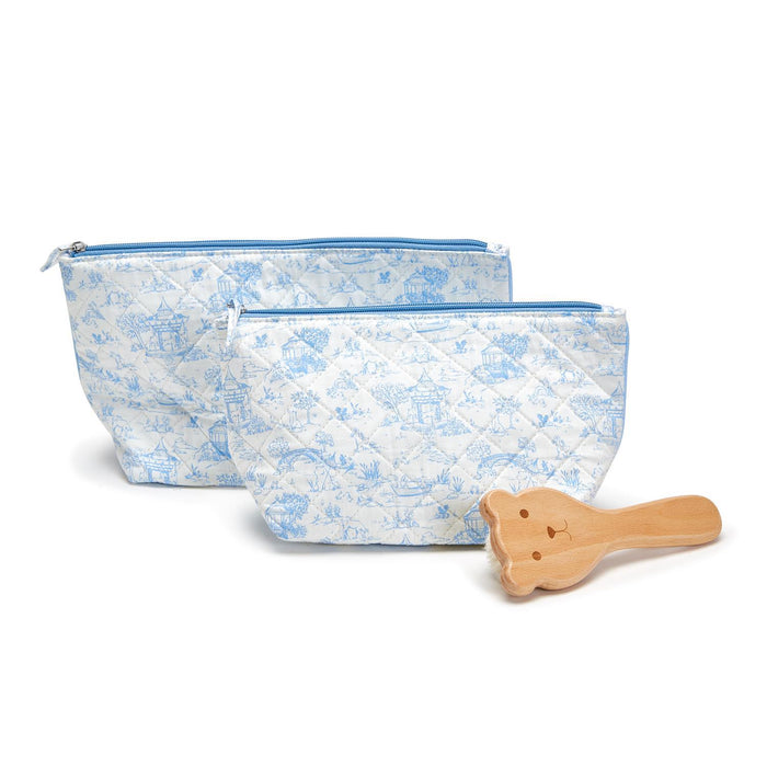 Animal Toile Set of 2 Multipurpose Pouches Includes 2 Sizes- 2 Colors Available!