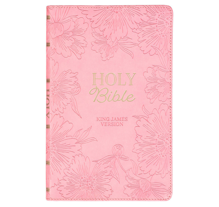 Blossom Pink Faux Leather Gift Edition King James Version Bible