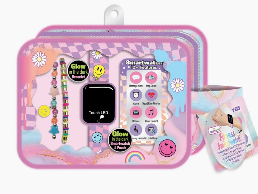 Cool Vibes Fitness Smartwatch for Kids. Also comes with bracelet. Syncs with phones.