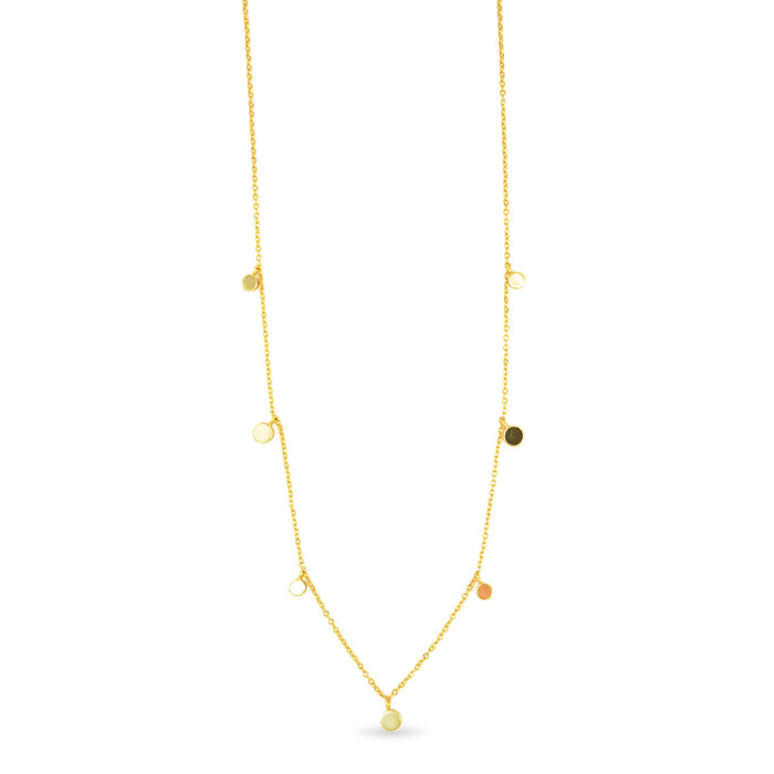Gold Dot Station Necklace