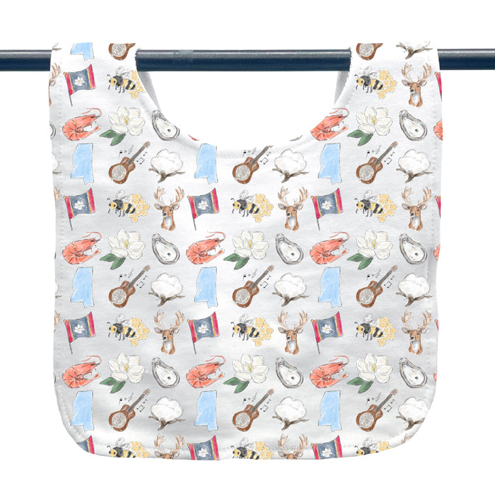 Mississippi Icons Baby Bib