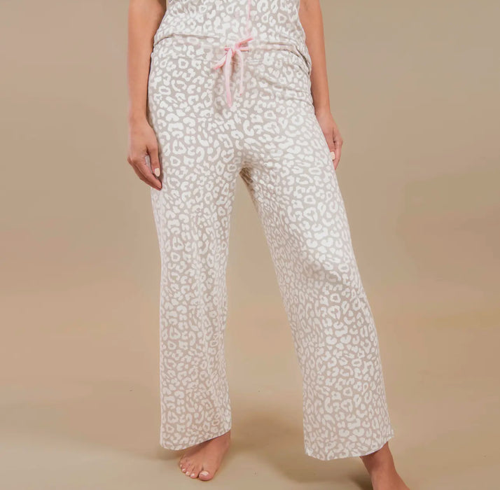 Taupe Leopard Pajama Pants