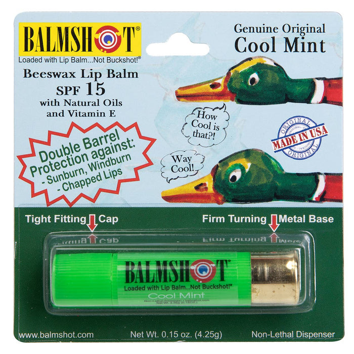 Cool Mint Beeswax Lip Balm in a Bullet