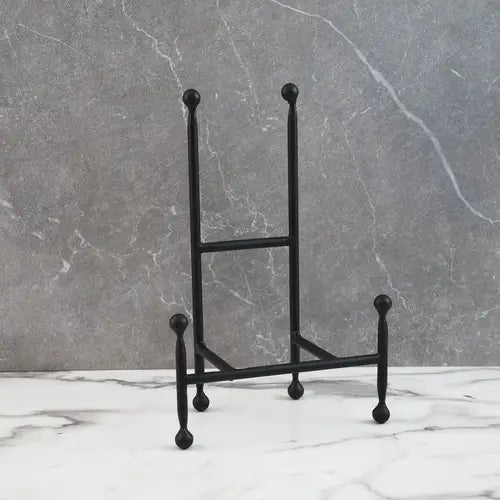 12" Large Black Iron Chair Easel