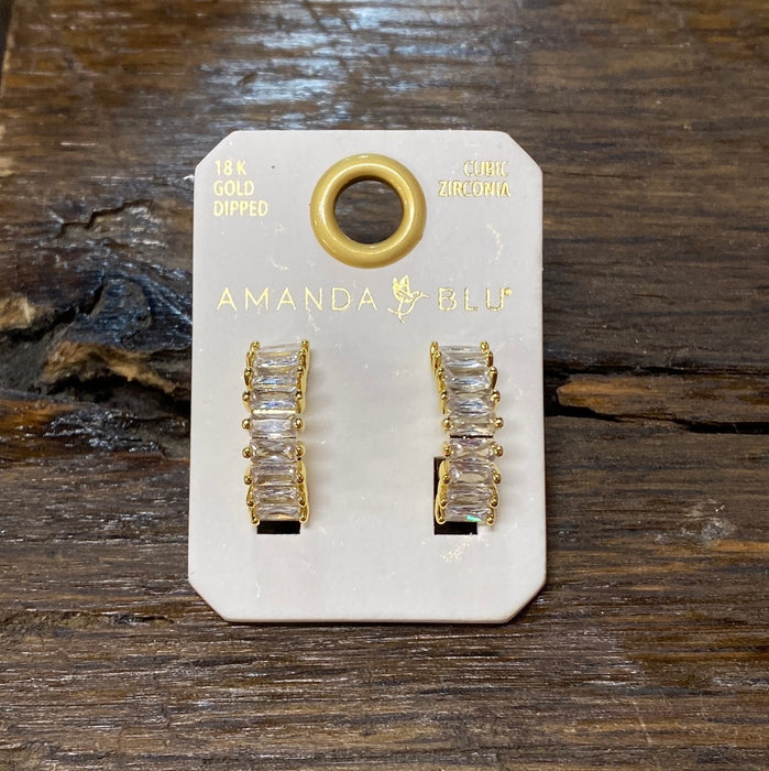 Baguette Huggie Earrings
