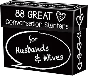 88 Conversation Starters for Husbands and Wives- Black