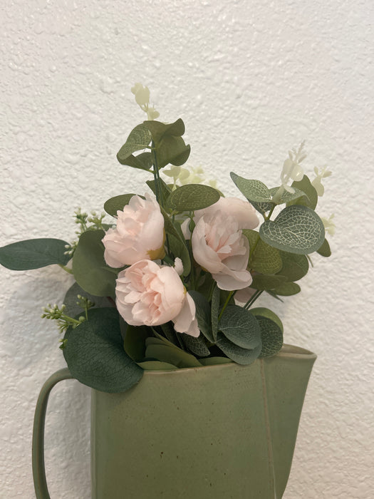 Light Pink Roses & Greenery Artificial Bouquet