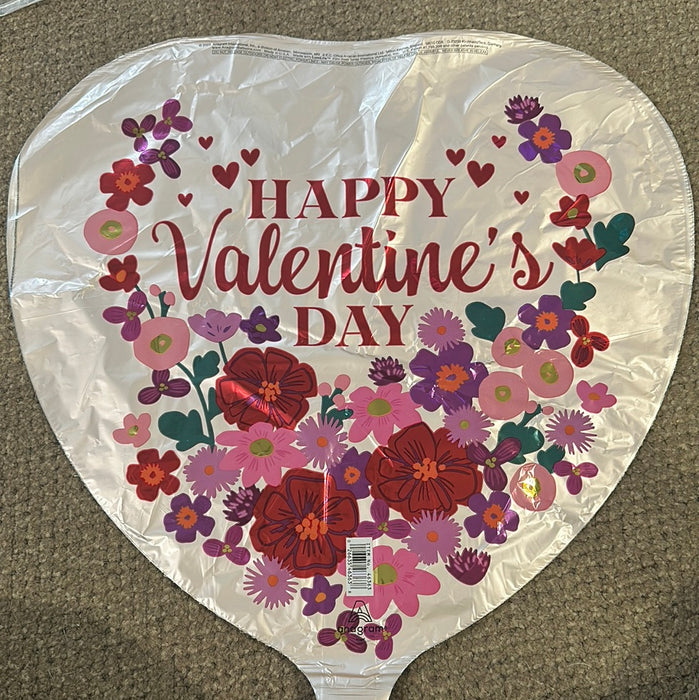 Valentine's Day Balloons. Price Includes Inflating with Helium. THE ONLY SCHOOLS THAT ALLOW BALLOON DELIVERIES IS FCA & WCS. ALL OTHER BALLOON DELIVERIES WILL HAVE TO GO TO A HOME OR BUSINESS IN OUR ROUTE.