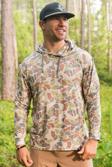 Burlebo Driftwood Camo Performance Hoodie