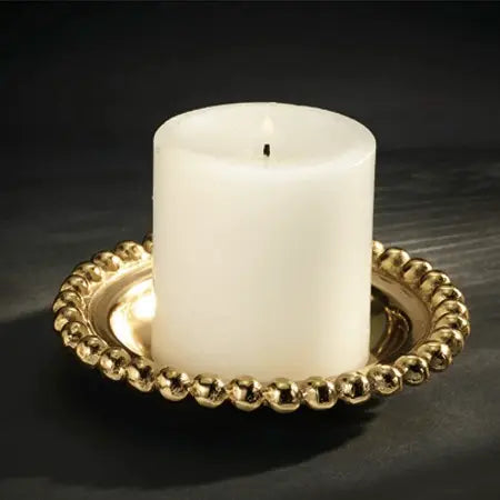 Gold Glided Beaded Plate