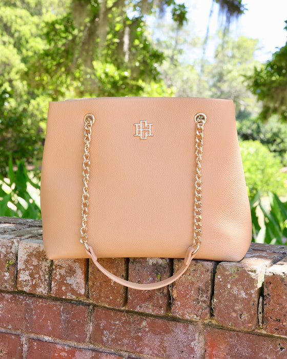 Blair Tote Tan Purse by Caroline Hill