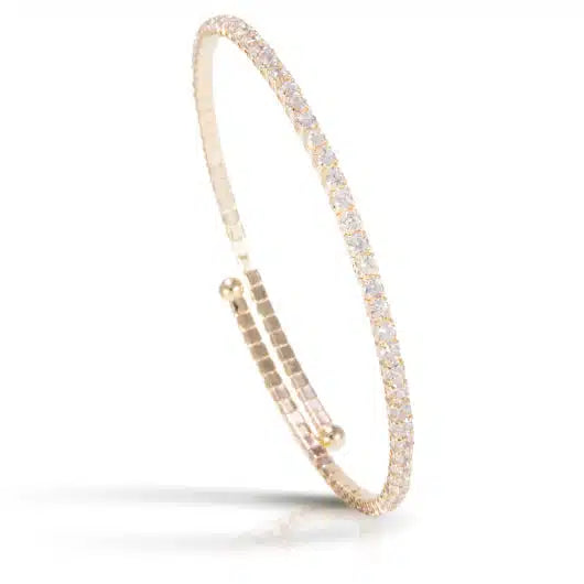 Gold Single Spiral Bracelet