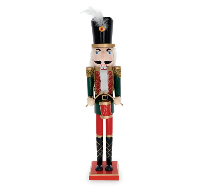 24" Wooden Drummer Nutcracker