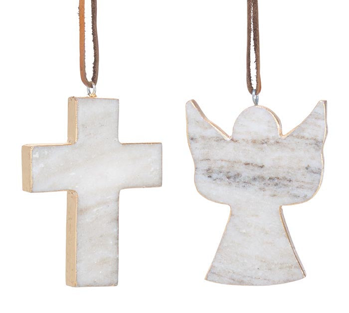 Marble & Gold Ornaments- 2 Styles!