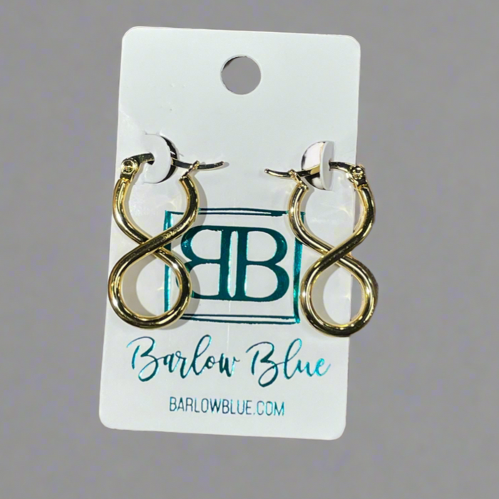 Gold Infinity Hoop Earrings