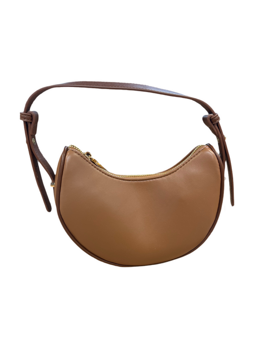 Warsaw Two Tone Shoulder Bag Purse in Tan / Brown