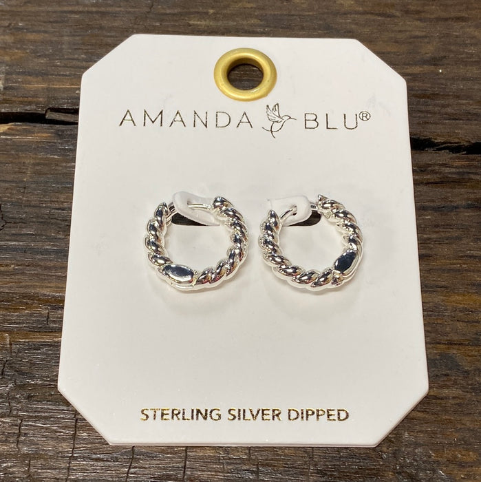 Clara Mini Rope Hoop Earrings