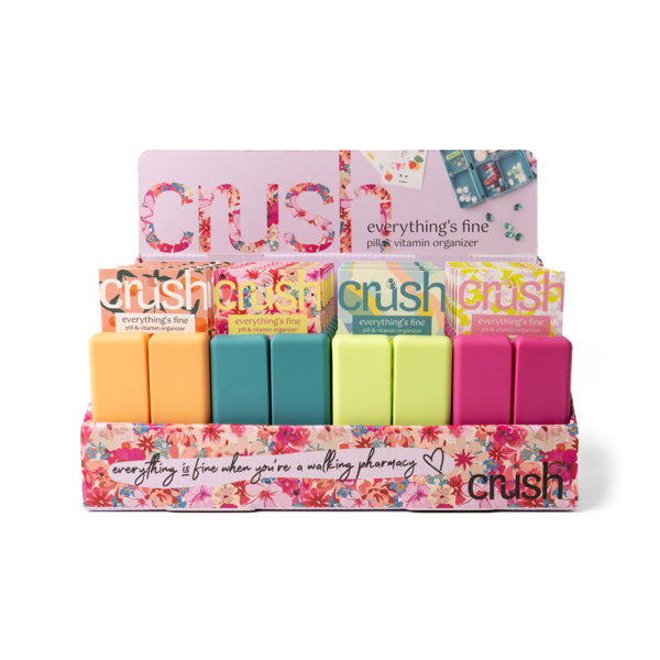 Crush Everything’s Fine Pill & Vitamin Case - 4 Colors!