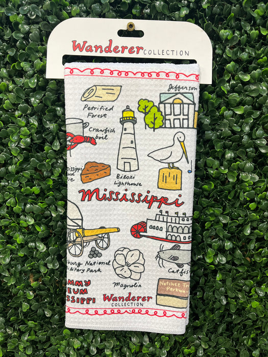 Mississippi Waffle Knit Dish Towel