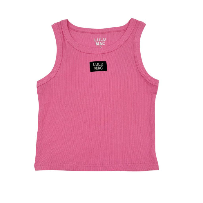 Bubblegum Pink Lulu Mac Logo Tank