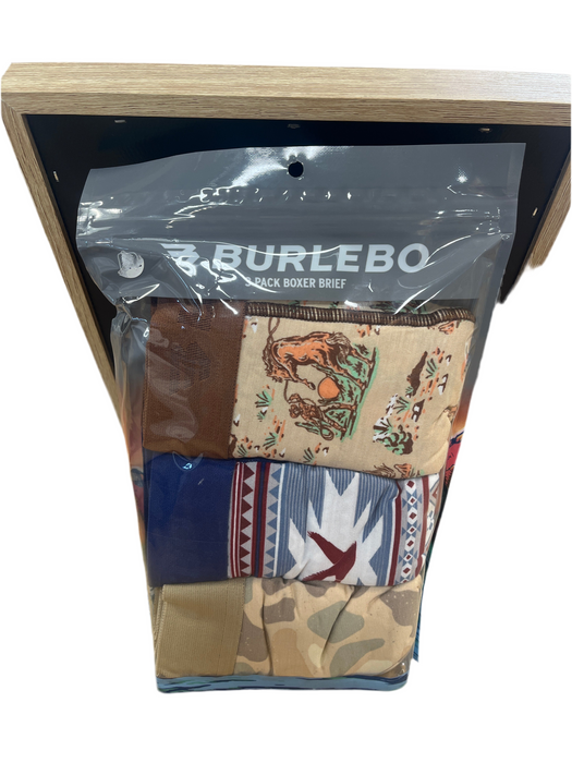 Burlebo Boxer Brief- 3 Pack Assorted Styles