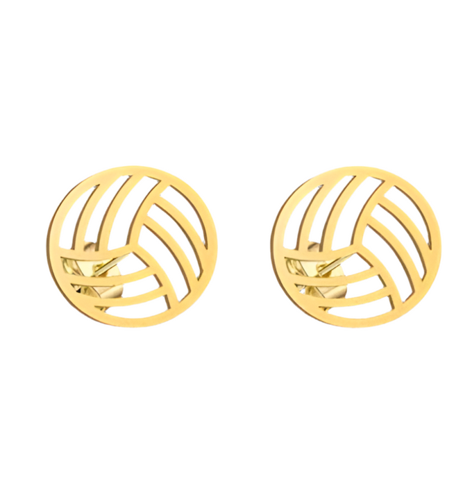 Stainless Steel Volleyball Earrings
