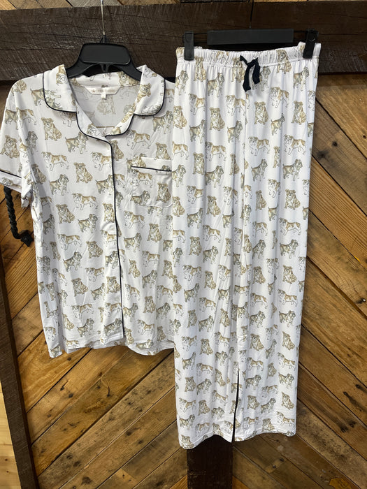 Forever Bulldog Pajama Set (REG/PLUS)