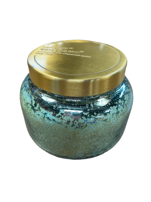 19oz Volcano Aqua Mercury Glass Signature Candle