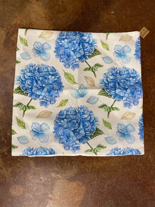 Blue Hydrangea Pillow Covers (18"x18") *Inserts NOT Included*