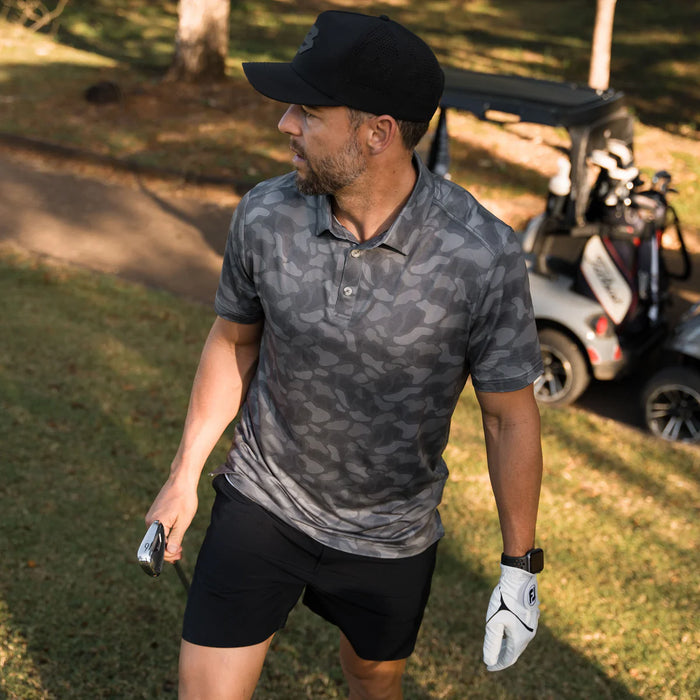 Burlebo Stone Camo Performance Polo