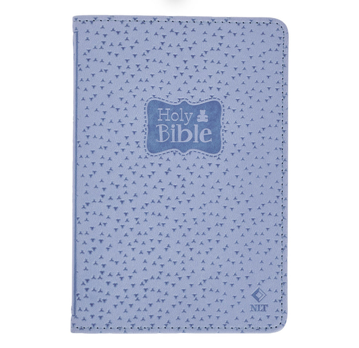 Blue Faux Leather NLT New Testament Keepsake Bible for Boys