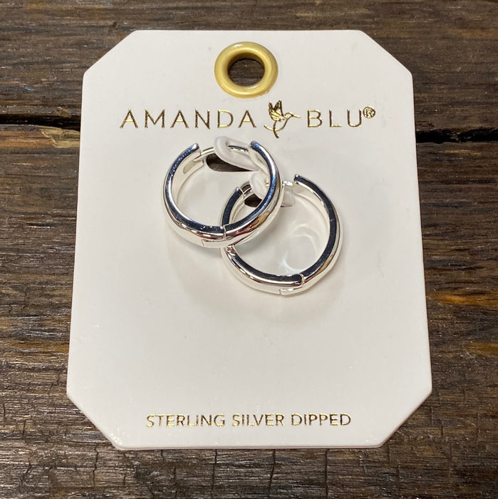 Silver Stacy Small Hoop Earrings