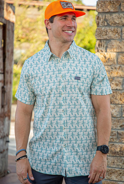 Burlebo Flying Ducks Performance Button Up