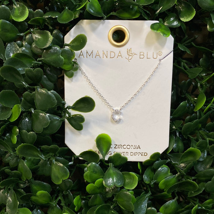 Rhinestone Initial Necklace - 2 Colors!