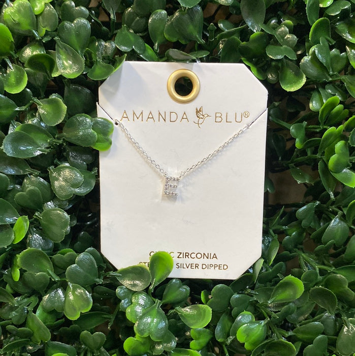 Rhinestone Initial Necklace - 2 Colors!