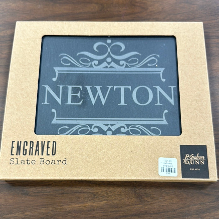 12x10 Engraved Slate Cheese Board. Can say anything you want.