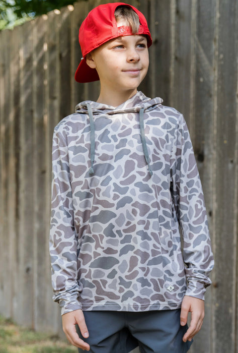 TODDLER/YOUTH Burlebo Classic Deer Camo Performance Hoodie