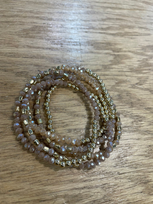 Two Toned Bracelets w/ Small Beads