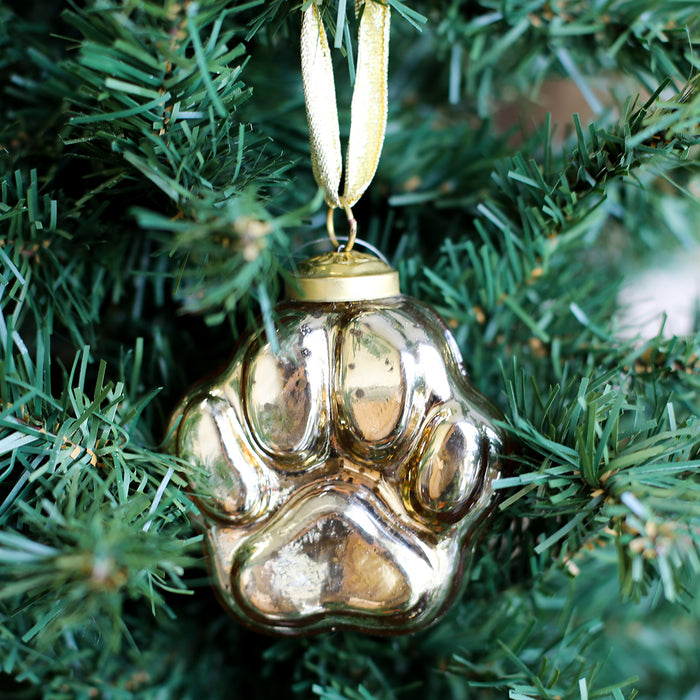 Paw Print Ornament - Only Blue left.