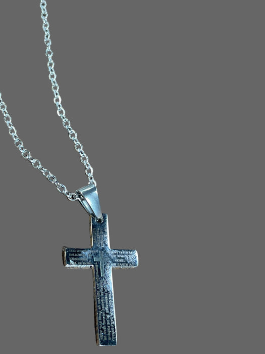 Lord's Prayer Cross Necklace