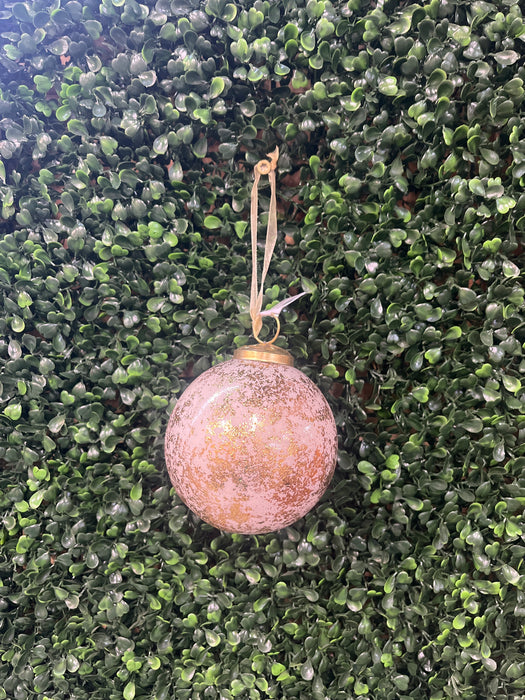 White Glass & Gold Ornament- 3 Styles!